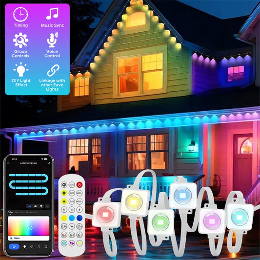 Permanent Outdoor LED String Lights