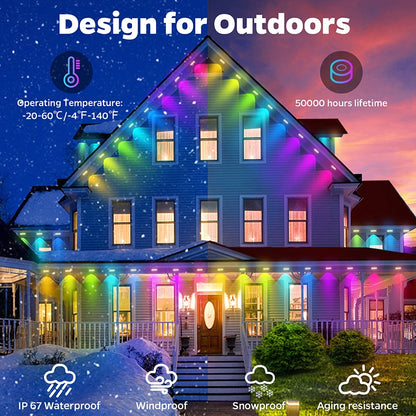 Permanent Outdoor LED String Lights